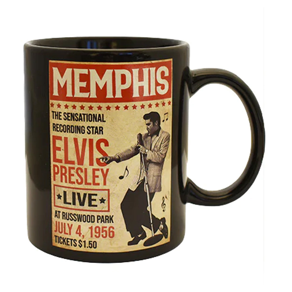 ELVIS PRESLEY エルヴィスプレスリー (生誕 90周年 ) - Memphis Poster / マグカップ 【公式 / オフィシャル】