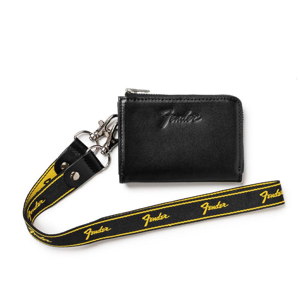 FENDER フェンダー (設立 80周年 ) - コインケース / Black / ギターピック＆ウォレットコード付き / 財布 【公式 / オフィシャル】