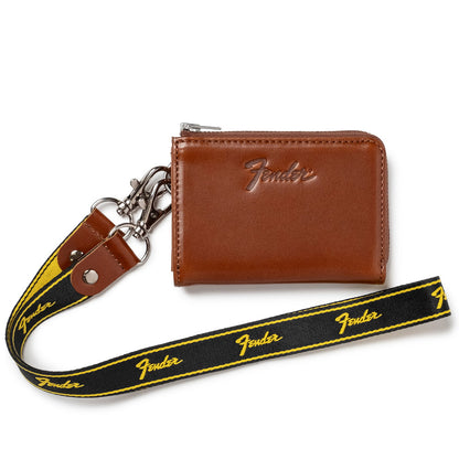 FENDER フェンダー (設立 80周年 ) - コインケース / Brown / ギターピック＆ウォレットコード付き / 財布 【公式 / オフィシャル】