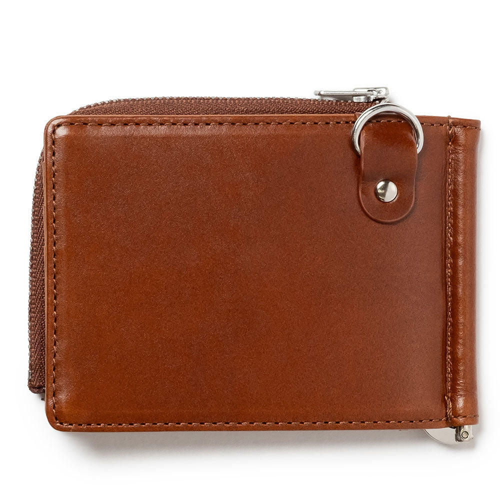 FENDER - Money Clip Coin Case / Brown / with Guitar Pick &amp; Wallet Cord / Wallet