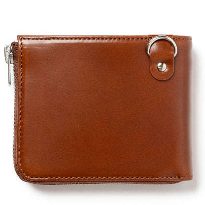 FENDER (80th Anniversary) - Bi-fold wallet with L-shaped zipper / Brown / Guitar pick and wallet cord included / Wallet