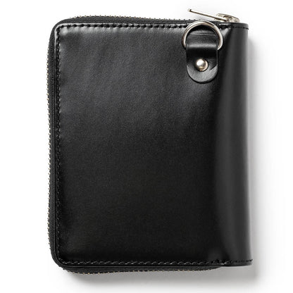 FENDER (80th Anniversary) - Bi-fold wallet with round zipper / Black / Guitar pick and wallet cord included / Wallet