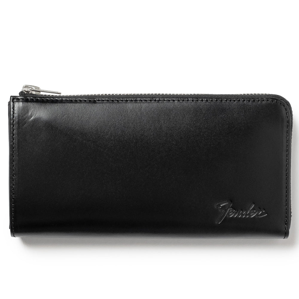 FENDER フェンダー (設立 80周年 ) - 長財布 L字ファスナー / Black / ギターピック＆ウォレットコード付き / 財布 【公式 / オフィシャル】