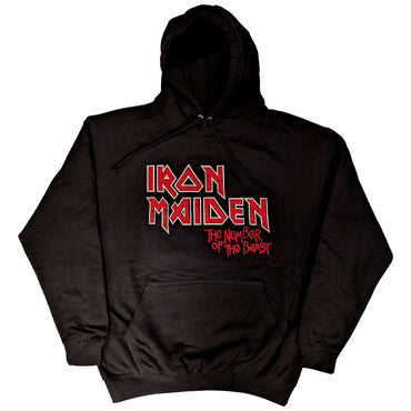 IRON MAIDEN アイアンメイデン (結成 50周年 ) - Number Of The Beast Vintage Logo Faded Edge Album / バックプリントあり / パーカー・スウェット / メンズ