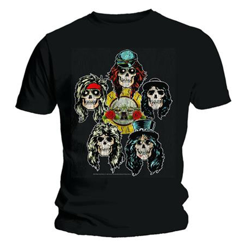 GUNS N ROSES ガンズアンドローゼズ (5月 来日 記念 ) - Vintage Heads / Tシャツ / メンズ 【公式 / オフィシャル】