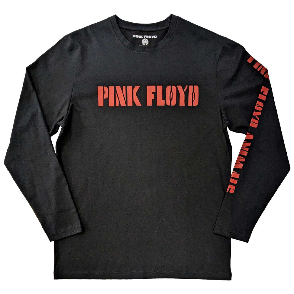 PINK FLOYD ピンクフロイド (結成 60周年 ) - Animals B&W / バックプリントあり / 長袖 / Sleeve Print / Tシャツ / メンズ 【公式 / オフィシャル】