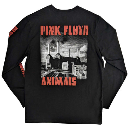 PINK FLOYD ピンクフロイド - Animals B&W / バックプリントあり / 長袖 / Sleeve Print / Tシャツ / メンズ