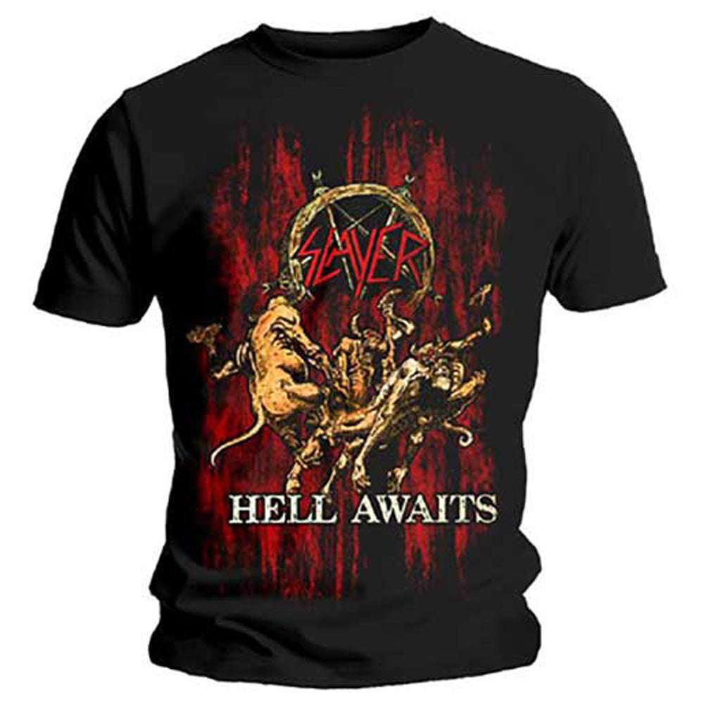 SLAYER スレイヤー (Kerry King 10月 来日 ) - Hell Awaits / Tシャツ / メンズ 【公式 / オフィシャル】