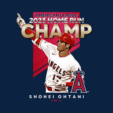【ラスト販売/限定商品】SHOHEI OHTANI 大谷翔平 - Los Angeles Angels 2023 ホームラン王 / NAVY / Tシャツ / メンズ