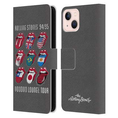 ROLLING STONES ローリングストーンズ - Voodoo Lounge レザー手帳型 / Apple iPhoneケース - PGS