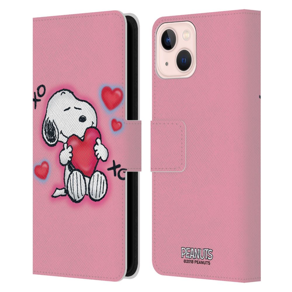 PEANUTS スヌーピー - XOXO レザー手帳型 / Apple iPhoneケース - PGS