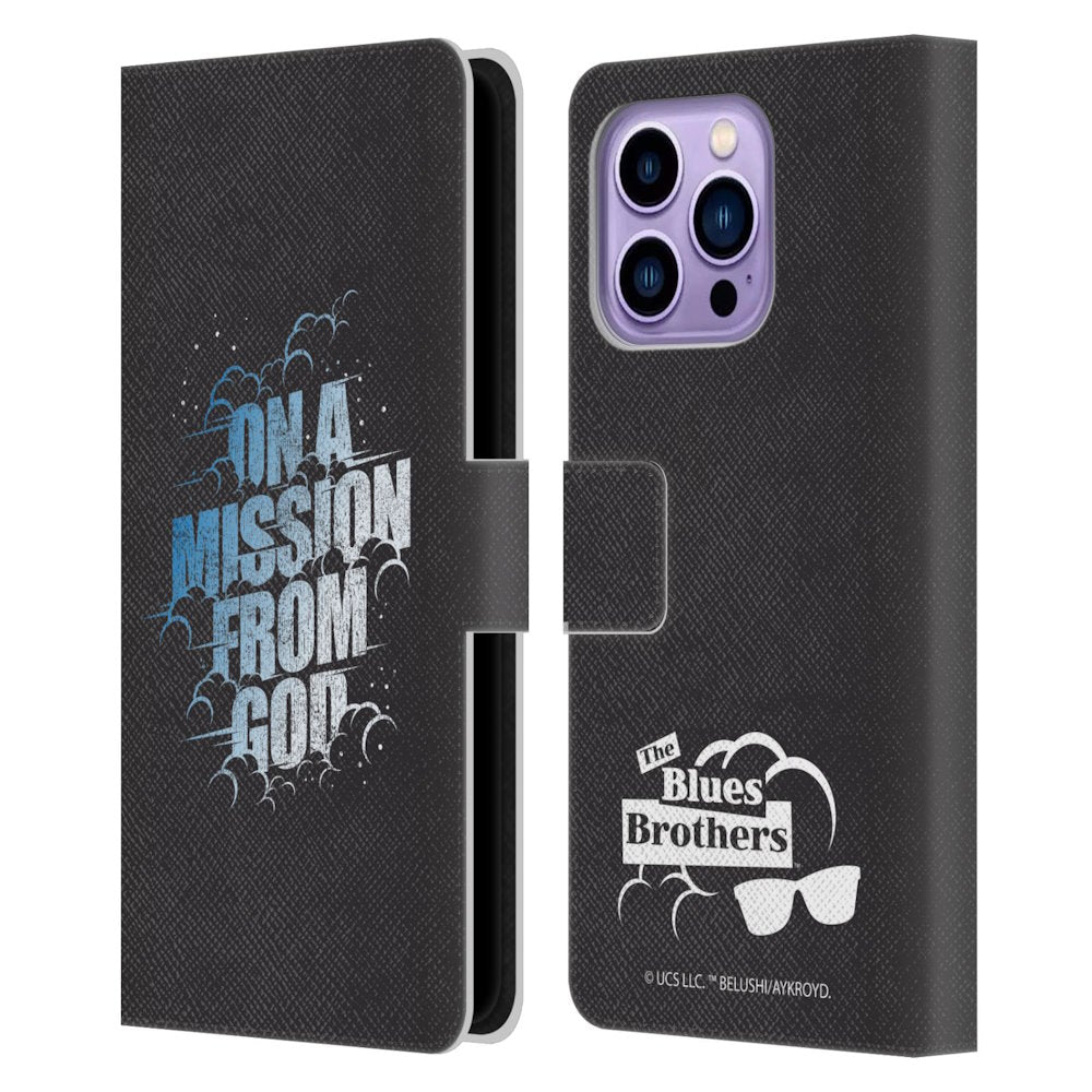 BLUES BROTHERS ブルースブラザーズ (公開 45周年 ) - On A Mission From God レザー手帳型 / Apple iPhoneケース 【公式 / オフィシャル】