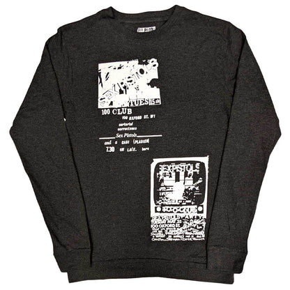 SEX PISTOLS - 100 Club / Back Print / Long Sleeve / T-Shirt / Men's