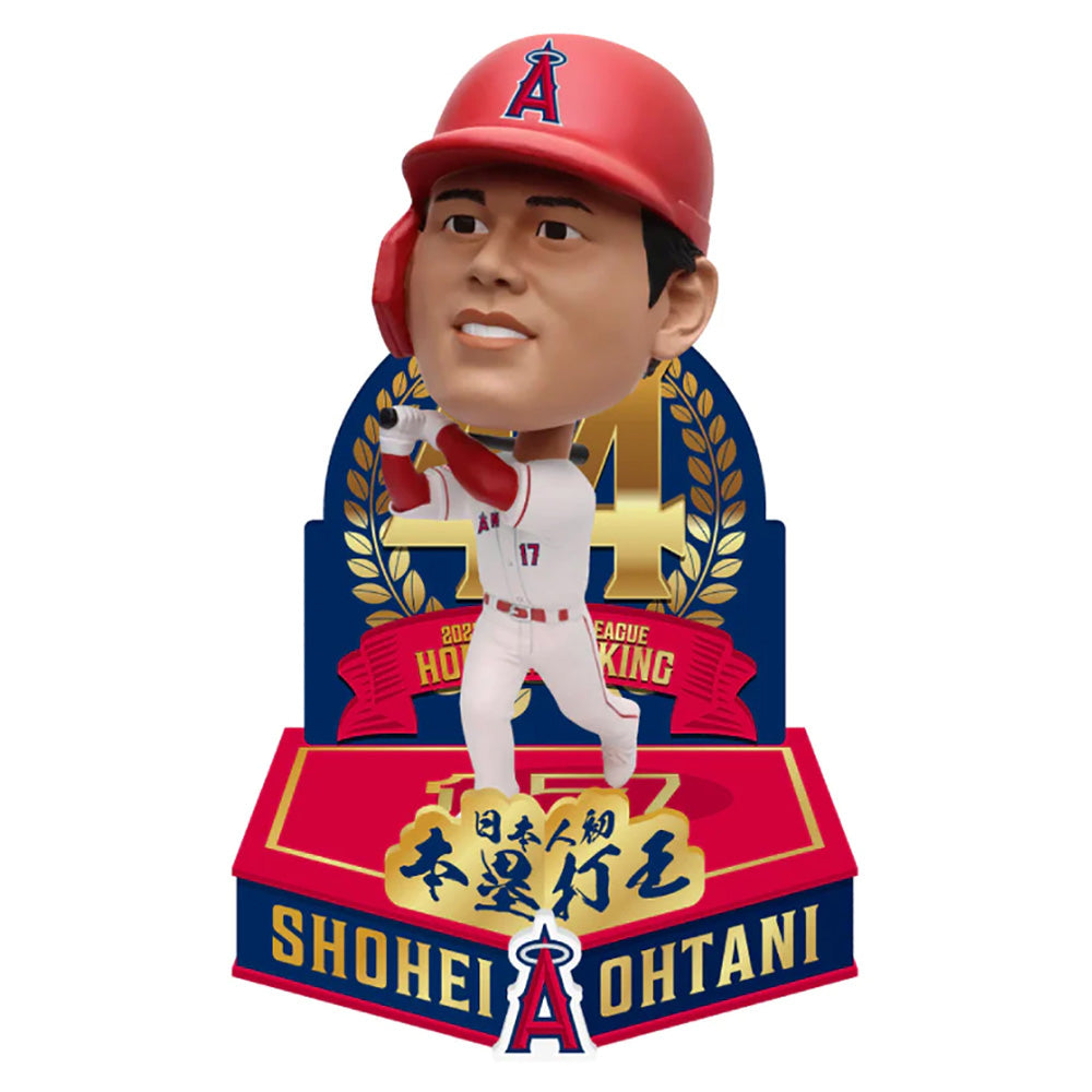 SHOHEI OHTANI 大谷翔平 - MLB公式 ホームラン王ボブルヘッド / ホームユニフォーム / 約8インチ / 限定 / フィギュア・人形 【公式 / オフィシャル】