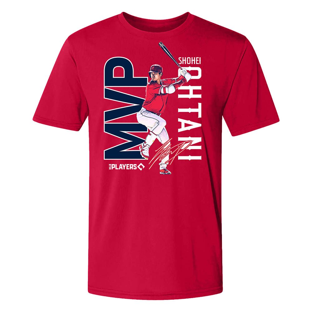【ラスト販売/限定商品】SHOHEI OHTANI 大谷翔平 - エンジェルス OHTANI 2023 MVP 記念 / RED / Tシャツ / メンズ - PGS