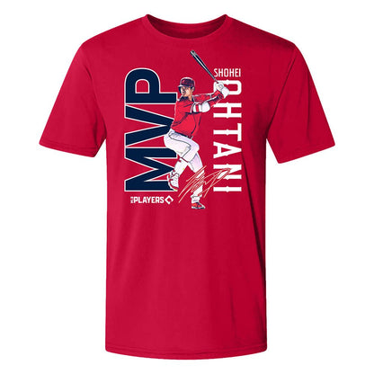 【ラスト販売/限定商品】SHOHEI OHTANI 大谷翔平 - エンジェルス OHTANI 2023 MVP 記念 / RED / Tシャツ / メンズ - PGS