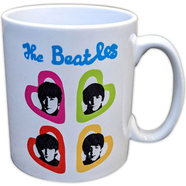 THE BEATLES ビートルズ (結成 65周年 ) - A Hard Day's Night Headshot Hearts / マグカップ
