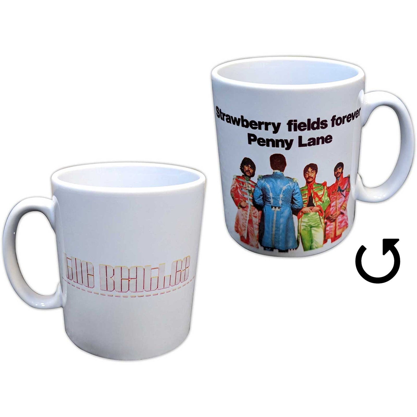 
                  
                    THE BEATLES (65th Anniversary) - Strawberry Fields / Penny Lane Pepper Band / Mug
                  
                