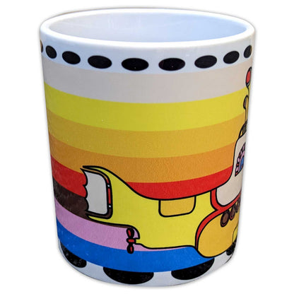 THE BEATLES (65th Anniversary) - Yellow Submarine Coloured Stripes / Mug
