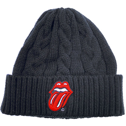 ROLLING STONES ローリングストーンズ (来日 35周年 記念 ) - Classic Tongue / ケーブルニット / ビーニー 【公式 / オフィシャル】