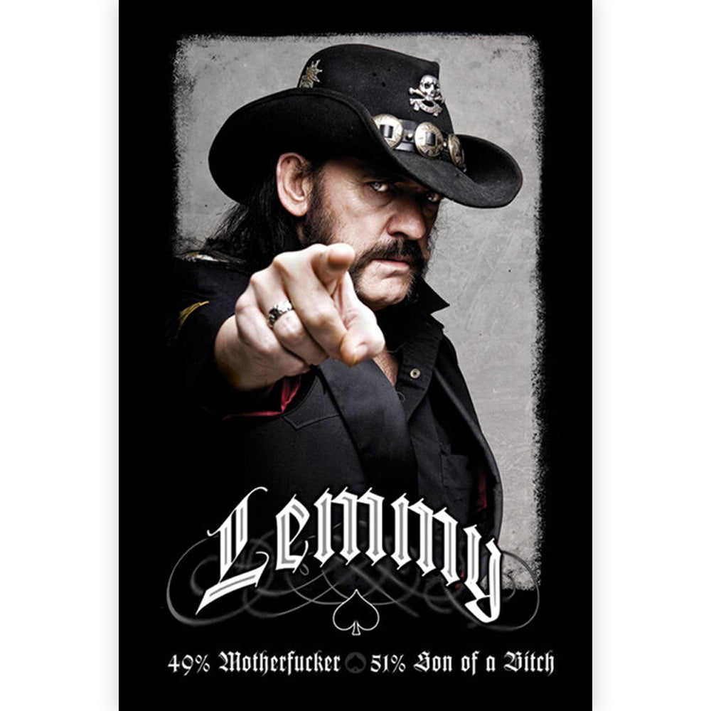 MOTORHEAD モーターヘッド (結成 50周年 ) - Lemmy (49% mofo) / ポスター 【公式 / オフィシャル】