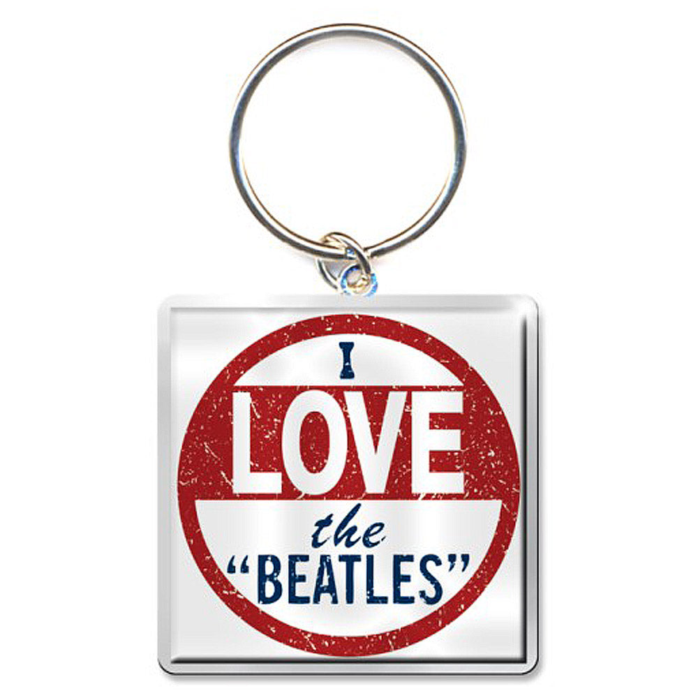 THE BEATLES ビートルズ (結成 65周年 ) - I Love the Beatles / キーホルダー 【公式 / オフィシャル】