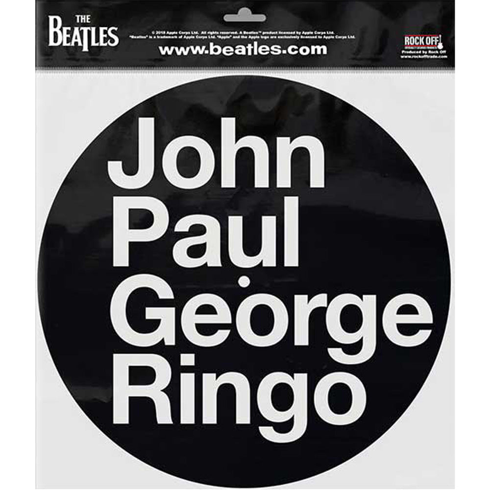 THE BEATLES ビートルズ (来日 60周年 ) - Drop T Logo & JPGR / 2枚セット / スリップマット