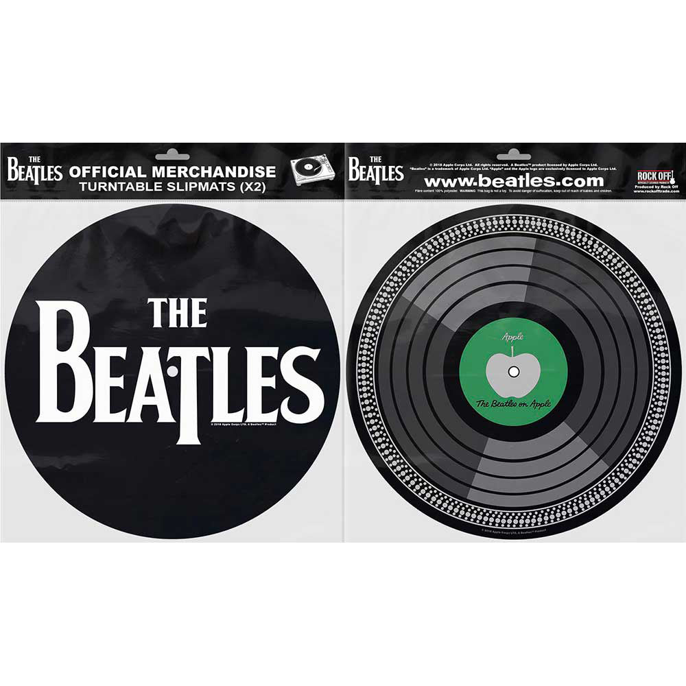 THE BEATLES - (結成 65周年 ) - Drop T Logo & Apple / 2枚セット