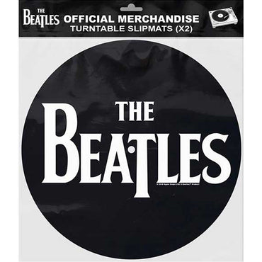 THE BEATLES (65th Anniversary) - Drop T Logo &amp; Apple / Set of 2 / Slipmat