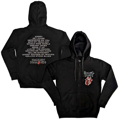 ROLLING STONES - (来日 35周年 記念 ) - Hackney Diamonds Tracklist / バックプリントあり / ジップ