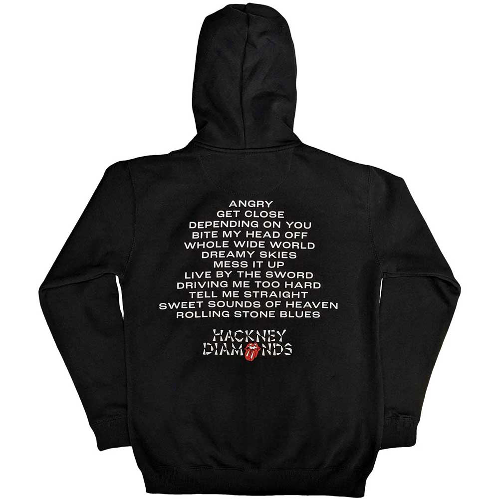 ROLLING STONES (35th Anniversary of Japan Tour) - Hackney Diamonds Tracklist / Back Print / Zip / Hoodie / Men's