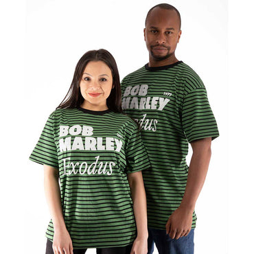 BOB MARLEY ボブマーリー (生誕 80年 ) - Exodus / ストライプ / Tシャツ / メンズ 【公式 / オフィシャル】