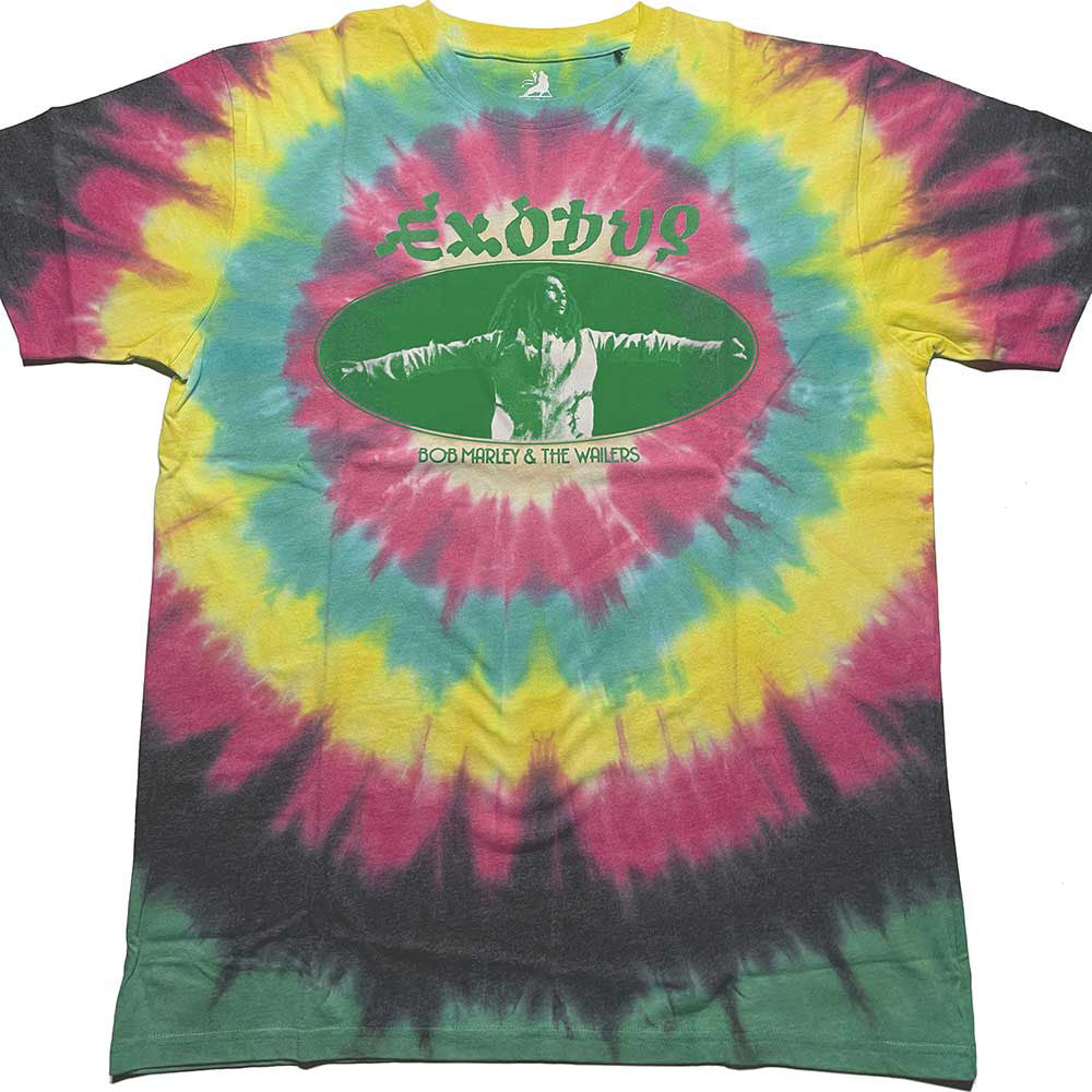 BOB MARLEY ボブマーリー (生誕 80年 ) - Exodus Oval / タイダイ / Tシャツ / メンズ 【公式 / オフィシャル】