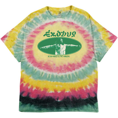 BOB MARLEY ボブマーリー (追悼 45周年 ) - Exodus Oval / タイダイ / Tシャツ / メンズ