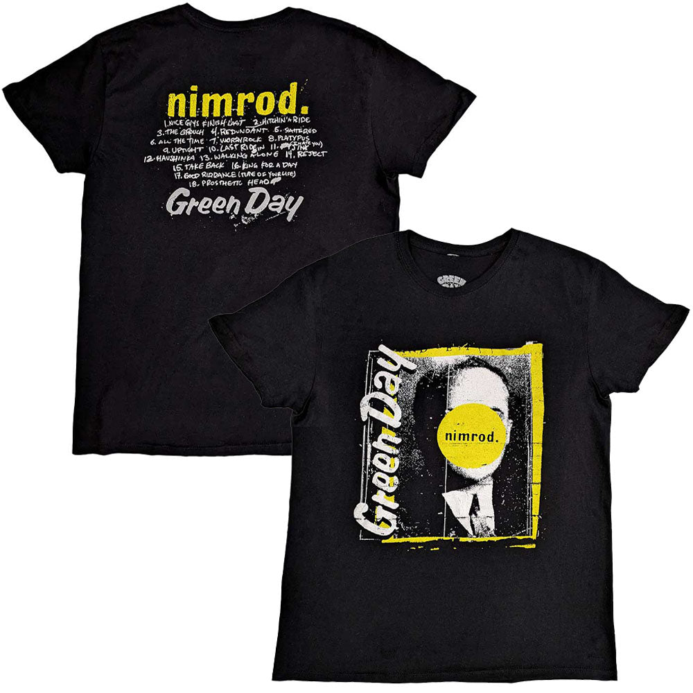 GREEN DAY グリーンデイ (来日 30周年 ) - Nimrod Tracklist / バックプリントあり / Tシャツ / メンズ - PGS