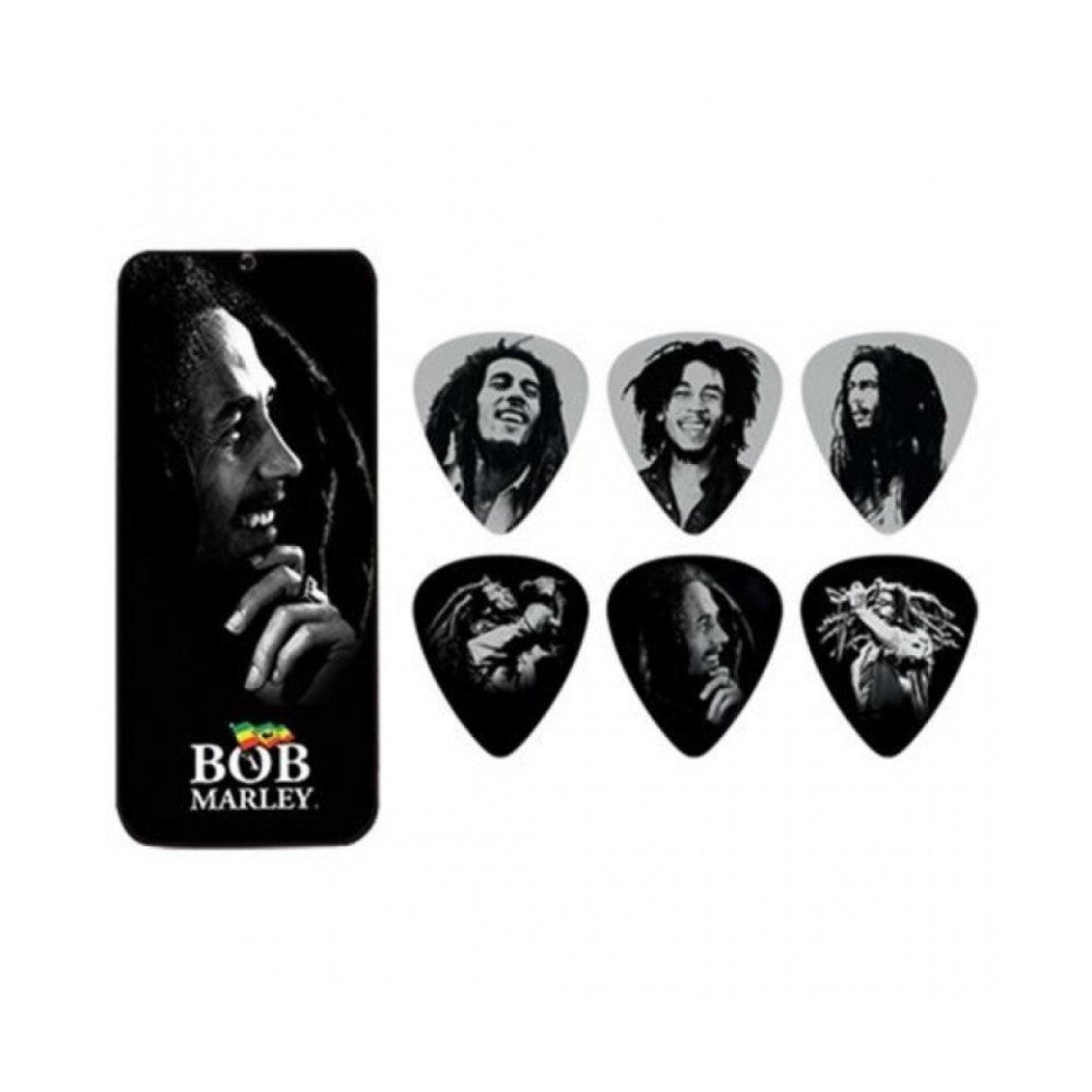 BOB MARLEY - (生誕 80年 ) - Jim Dunlop Bob Marley Collector Pick Tins / Heavy