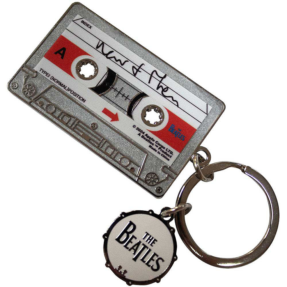 THE BEATLES ビートルズ (結成 65周年 ) - Now & Then Casette / チャーム付き / キーホルダー 【公式 / オフィシャル】