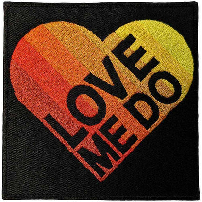 THE BEATLES ビートルズ (結成 65周年 ) - Love Me Do Gradient Heart / ワッペン 【公式 / オフィシャル】