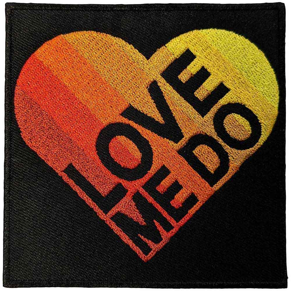 THE BEATLES ビートルズ (結成 65周年 ) - Love Me Do Gradient Heart / ワッペン 【公式 / オフィシャル】