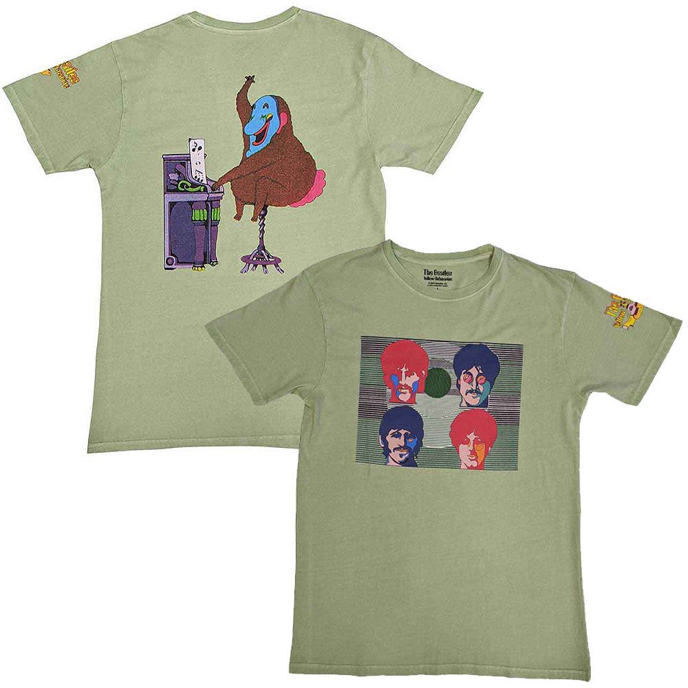 THE BEATLES ビートルズ (結成 65周年 ) - Yellow Submarine Magic Piano / バックプリントあり / Tシャツ / メンズ 【公式 / オフィシャル】