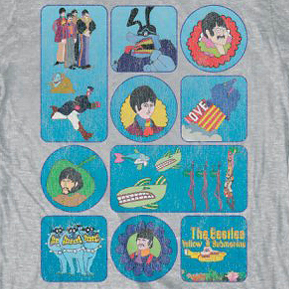 THE BEATLES ビートルズ (結成 65周年 ) - Yellow Submarine Montage / Tシャツ / メンズ 【公式 / オフィシャル】