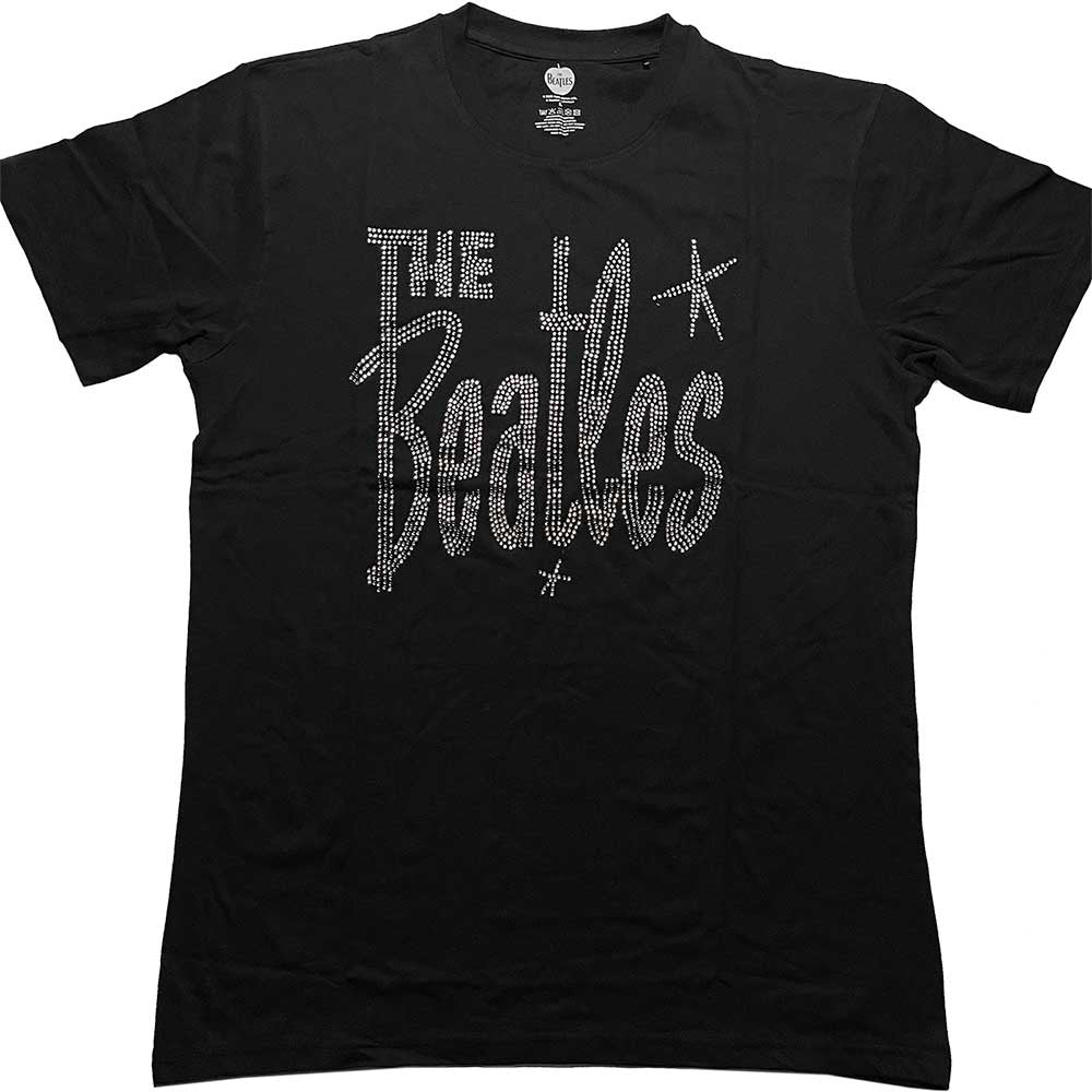 THE BEATLES ビートルズ (結成 65周年 ) - Retro Logo / Embellished / Tシャツ / メンズ