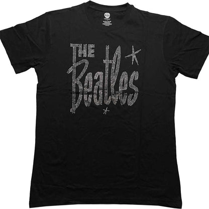 THE BEATLES ビートルズ (結成 65周年 ) - Retro Logo / Embellished / Tシャツ / メンズ