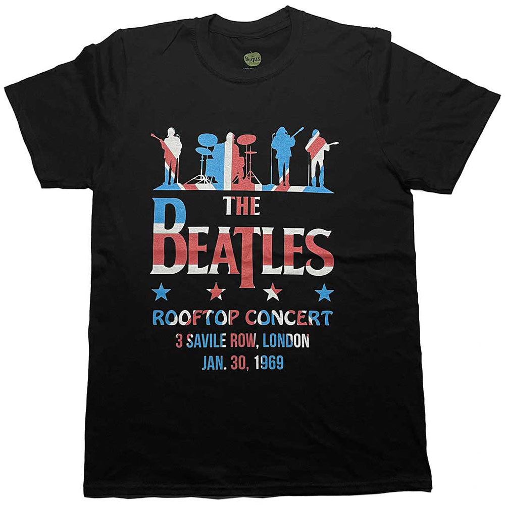 THE BEATLES ビートルズ (結成 65周年 ) - Drop T Rooftop Flag / Tシャツ / メンズ 【公式 / オフィシャル】