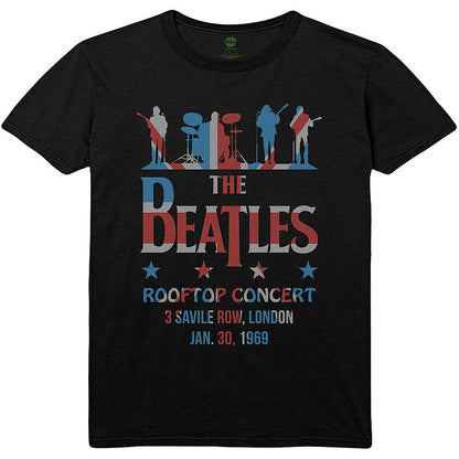 THE BEATLES ビートルズ (結成 65周年 ) - Drop T Rooftop Flag / Tシャツ / メンズ 【公式 / オフィシャル】