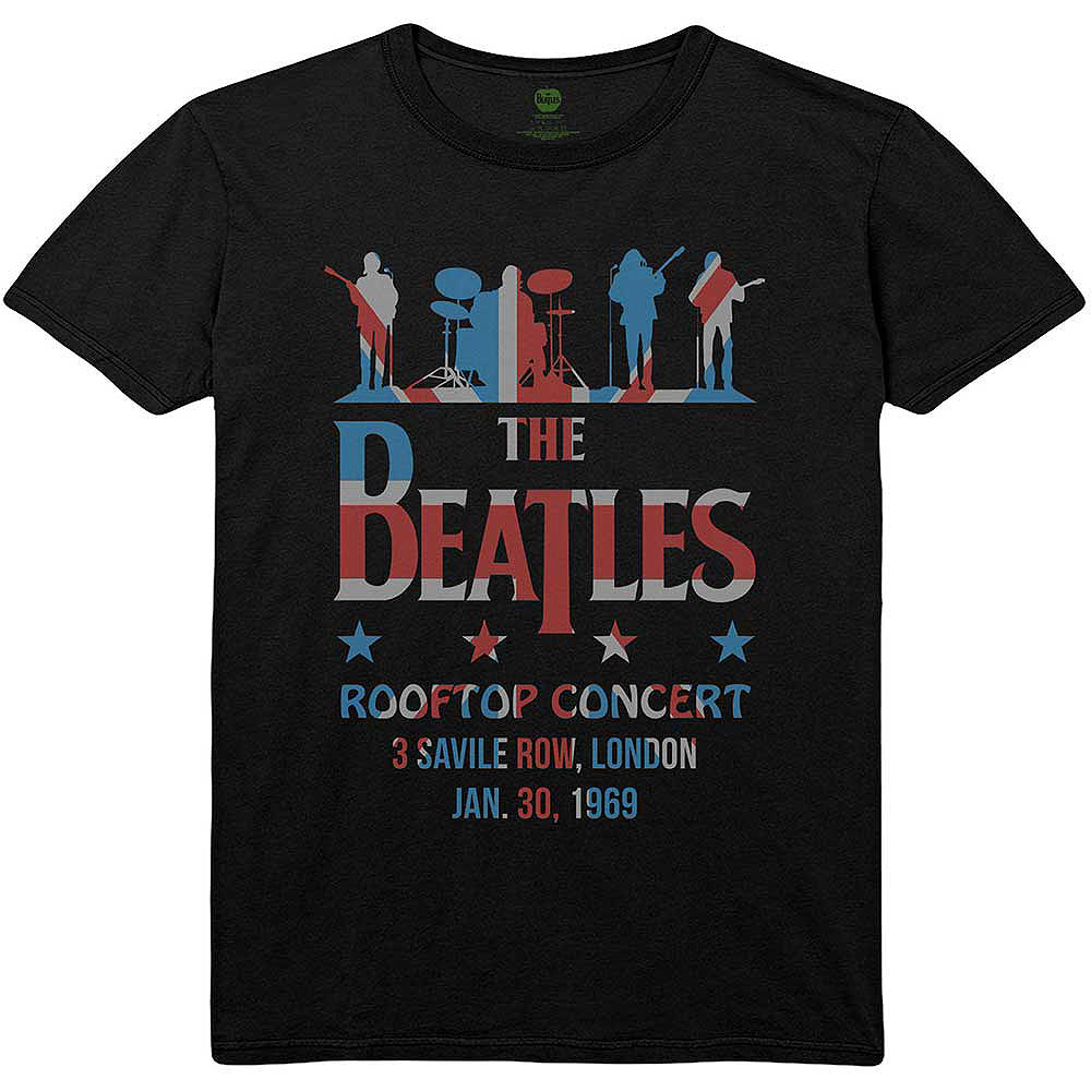THE BEATLES ビートルズ (結成 65周年 ) - Drop T Rooftop Flag / Tシャツ / メンズ 【公式 / オフィシャル】