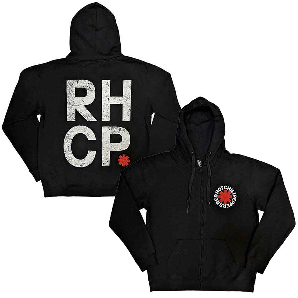 RED HOT CHILI PEPPERS レッドホットチリペッパーズ (来日 35周年 ) - Red Asterisk / バックプリントあり / ジップ / パーカー・スウェット / メンズ 【公式 / オフィシャル】