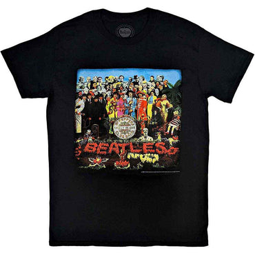 THE BEATLES ビートルズ (結成 65周年 ) - Sgt Pepper / バックプリントあり / Tシャツ / メンズ 【公式 / オフィシャル】