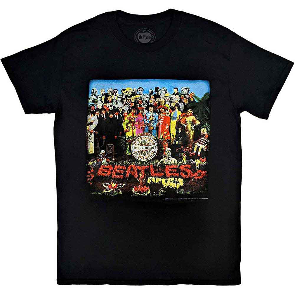 THE BEATLES ビートルズ (結成 65周年 ) - Sgt Pepper / バックプリントあり / Tシャツ / メンズ 【公式 / オフィシャル】