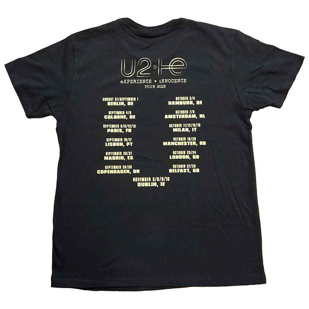 U2 UNISEX T-SHIRT U2 - Logo 2018 / Back Print / EX-TOUR / T-shirt / Men's